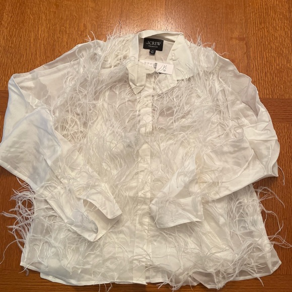 Ivory silk J Crew blouse- stunning!! - Picture 2 of 5